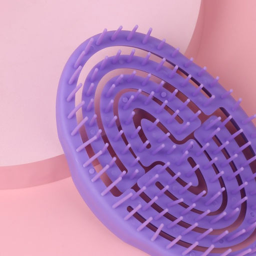 Цена за 2 шт. Расчёска массажная, овальная, 11×7.2(±1) см, МИКС