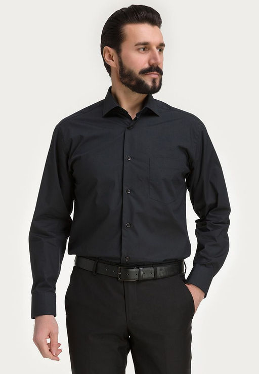 Сорочка мужская длинный рукав GREG 340/119/BLK фото 18