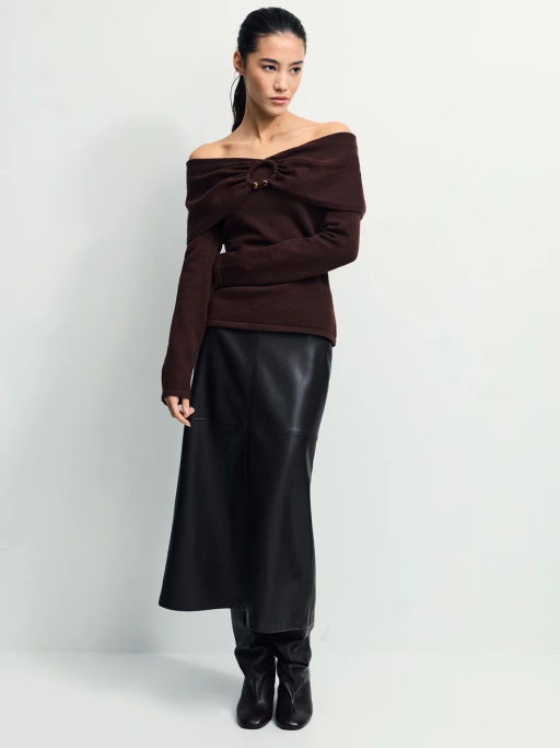 Джемпер со спущенными плечами / Zarina фото 2