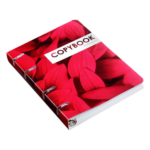 Тетрадь на кольцах, в клетку, 80 листов CoopyBook. VivaMagenta, пластиковая обложка, блок офсет - Calligrata фото 2