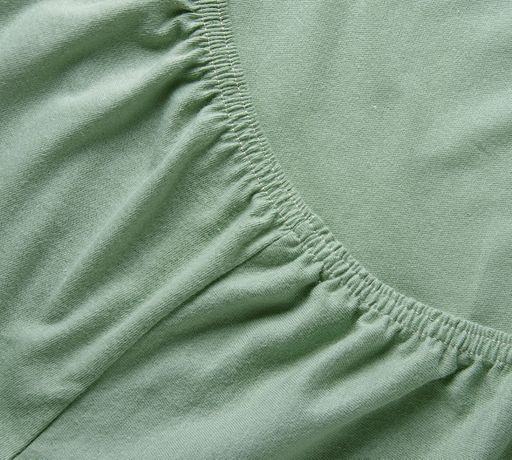 Простыня трикотажная на резинке 90*200*20 оливковый - Текс-дизайн фото 2