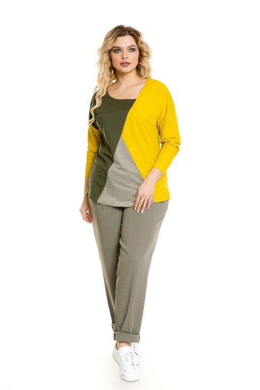 Лонгслив 1003 хаки - Novita фото 9