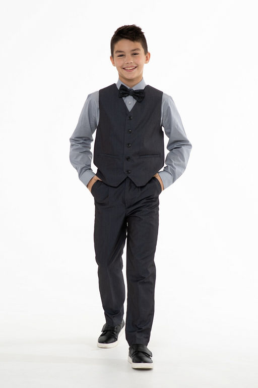 Серые брюки для мальчика Инфанта, модель 0911 СМ  фото 3