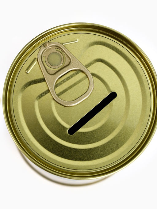 Копилка банка новогодняя Счастливая купюра, металл, 7.5?9.5 см