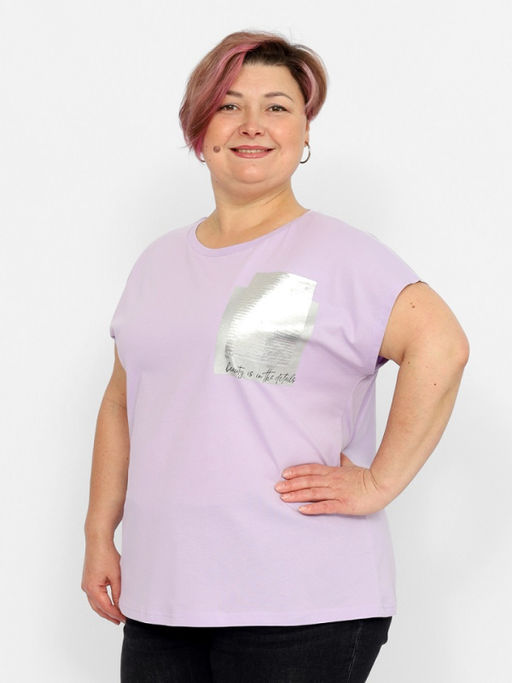 CRB wear/CSLW 60273-45 Футболка женская,лаванда/Ex.Cherubino  фото 3