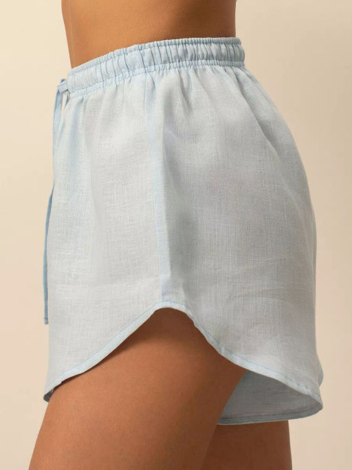 Шорты женские Лён-1 Белый - Modamica фото 12