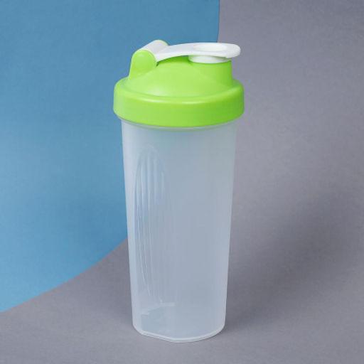 Бутылка/Шейкер SHAKER SHS-600 бело-зелёная, для спортивного питания 600ML/уп72 - Галеонтрейд фото 5