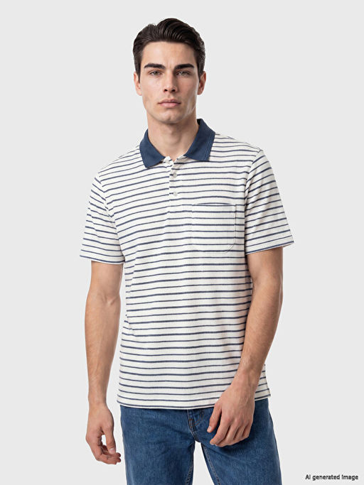 Polo Yaka ?izgili Erkek Ti??rt