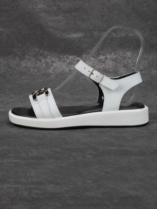 08-PED134-1 WHITE Босоножки женские (натуральная кожа)