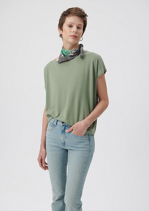 Renkli Bask?l? Bandana - Mavi фото 15