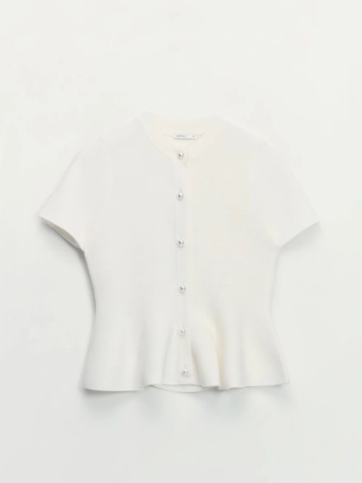 Приталенный джемпер с баской / Zarina