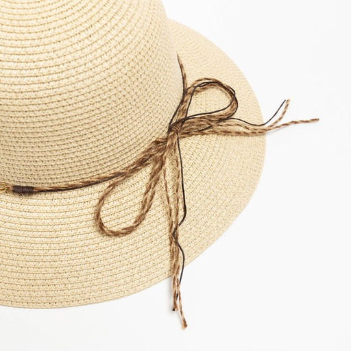Шляпа женская MINAKU цвет бежевый, р-р 56-58  фото 4