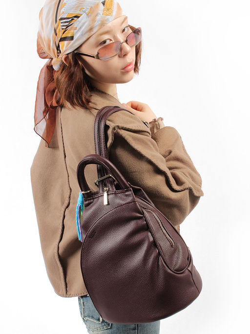 LACCOMA рюкзак Кэрри-Y2005-бордовый эко кожа хлопок