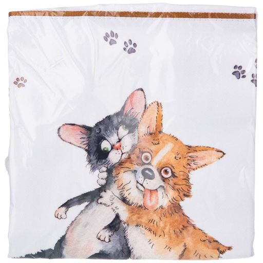 СУМКА ДРУЖБА,30Х40СМ,БЕЛЫЙ, 100% ХЛОПОК,ТВИЛ - Santalino фото 3