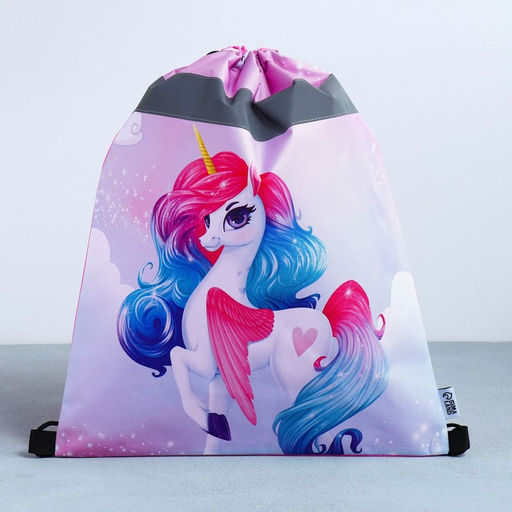 Сумка для обуви со светоотражающим элементом Радужный единорог, 41х31 см - Artfox study фото 11