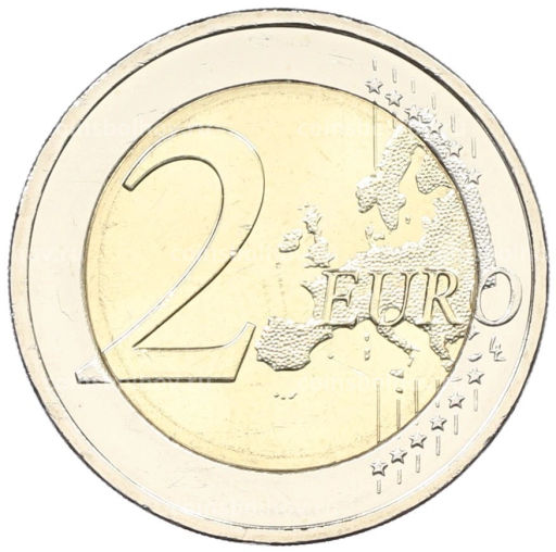 Монета 2 евро 2025 года F Германия 35 лет объединению Германии