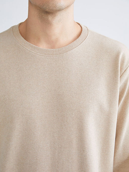 Bisiklet Yaka Erkek Sweatshirt