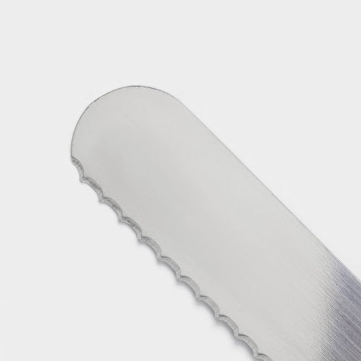 Нож для бисквита крупные зубцы KONFINETTA, длина лезвия 35 см, деревянная ручка фото 3