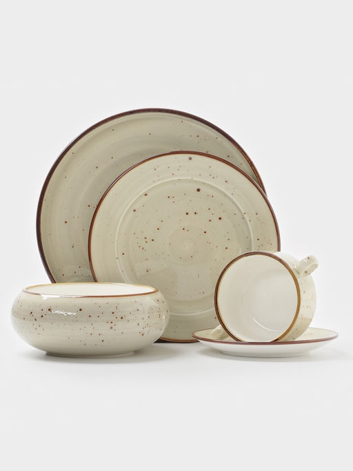 Салатник Magistro Mediterana, 900 мл, d=16.8 см, фарфор, бежевый  фото 6