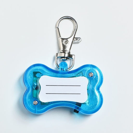 Маячок-адресник Косточка с наклейкой под записку 3 режима свечения голубой - Пижон фото 2