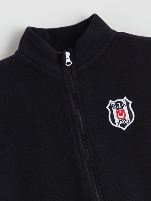 Dik Yaka Be?ikta? Bask?l? Polar Erkek ?ocuk Yelek