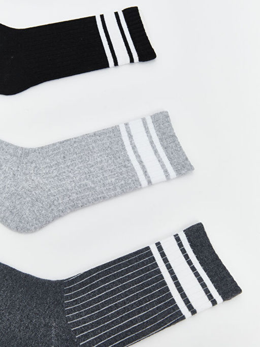 ?izgili Erkek Soket ?orap 3l?