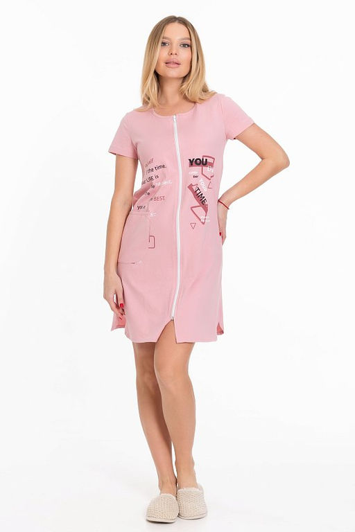 Халат М324066Пв розовый