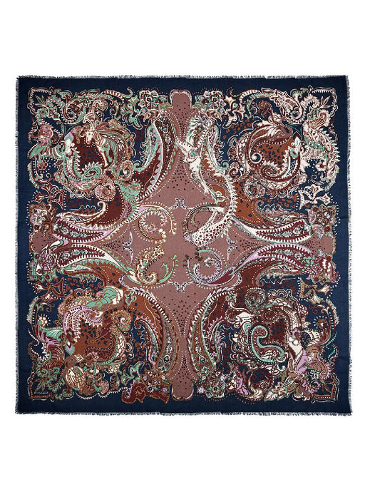 Платок жен. шелк+шерсть+мод 120х120 E16-7274-16 - Eleganzza фото 2