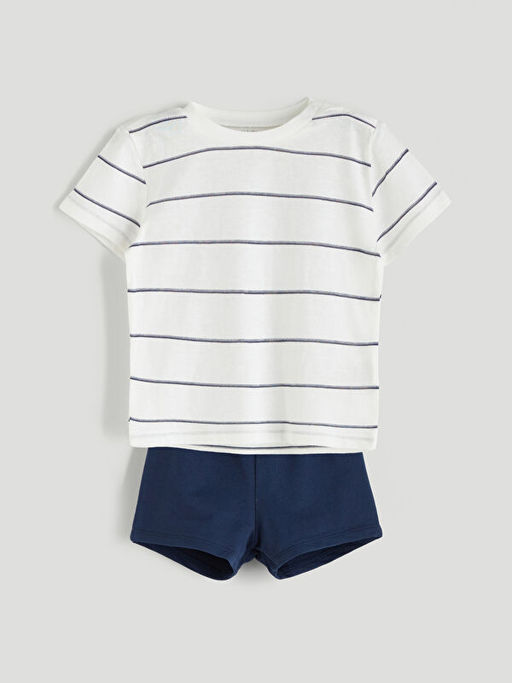 ?izgili Erkek Bebek Ti??rt ve ?ort 2li