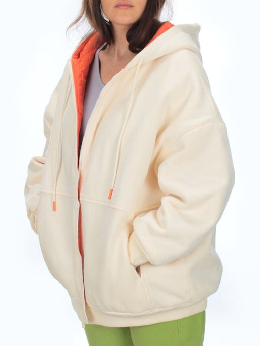 2560 MILK Худи зимнее женское (50 гр. синтепон) - Фабричный китай фото 9