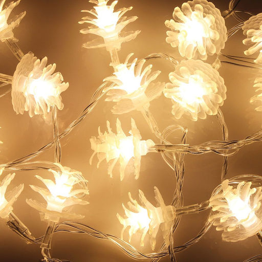 Гирлянда Шишки 20LED теплые