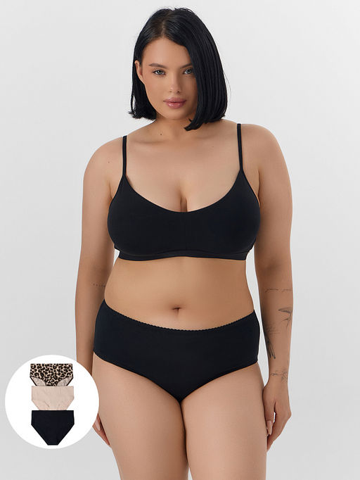 Трусы макси женские в наборе,3 шт