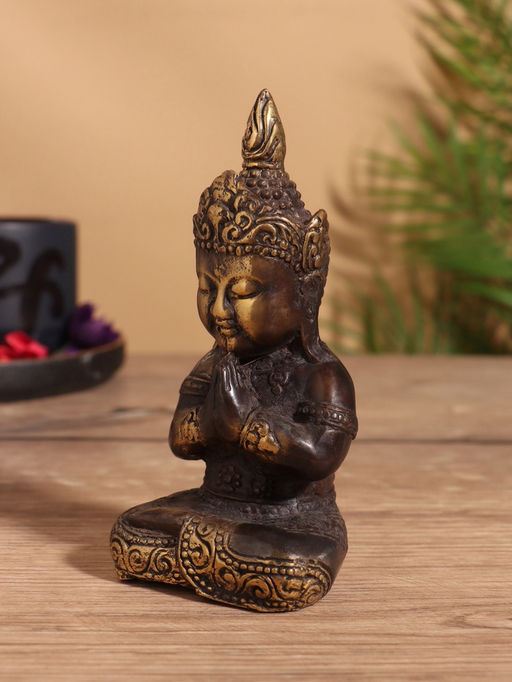Сувенир «Будда», 6×5×12 см, бронза