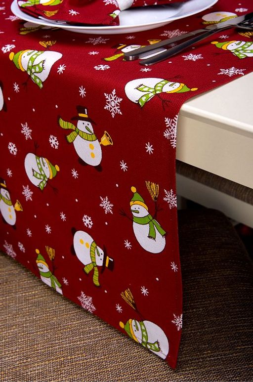 Дорожка на стол из рогожки 145x45 Happy Fox Home  фото 51