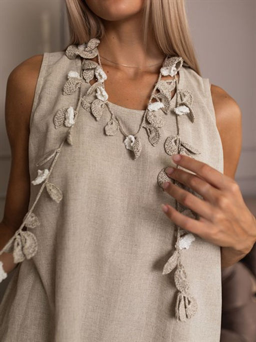 авторское украшение 100% лен ТМ ВОЛТРИ фото 3