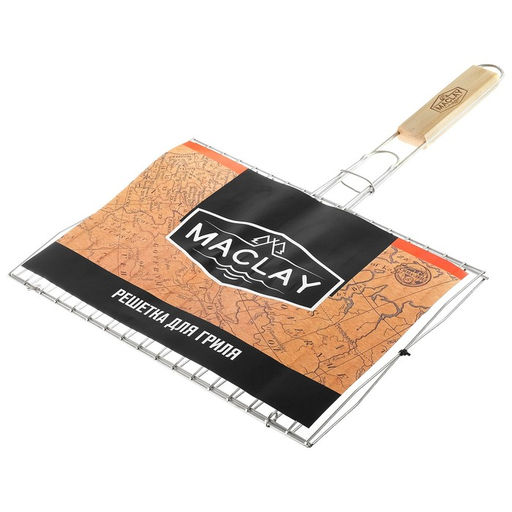 Решётка-гриль для рыбы Maclay, двойная, нержавеющая сталь, 33.8х25 см  фото 3