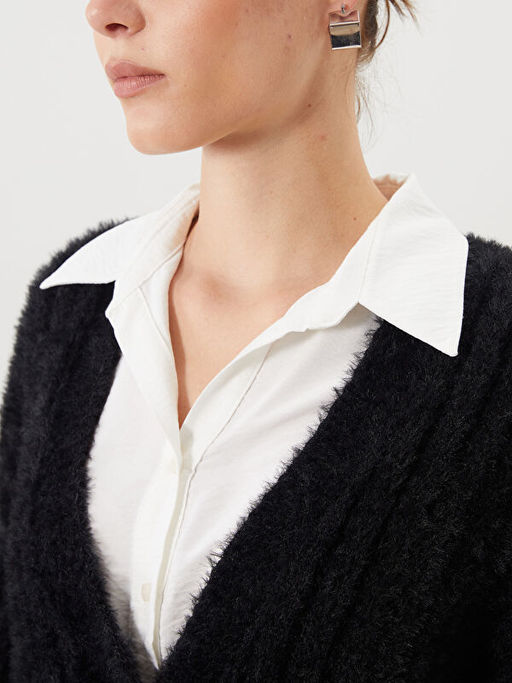 V Yaka Kad?n Pel?? Triko H?rka