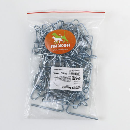 Цепь для привязи собак, 1,8 м, калибр 20 мм, толщина проволки 1,8 мм - Пижон фото 6