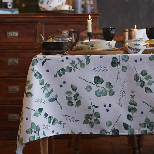 Скатерть Доляна Eucalyptus, 110?144 см, 100% хлопок, 164 г/м?