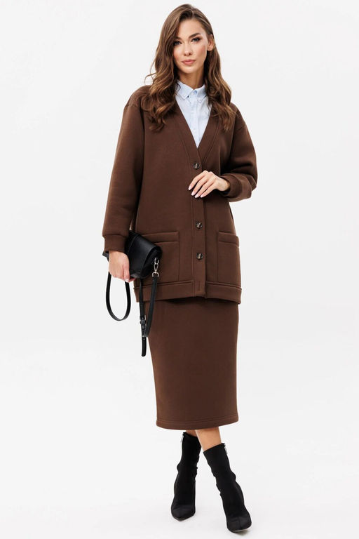 Костюм GO F7052/23-03.164-170 коричневый