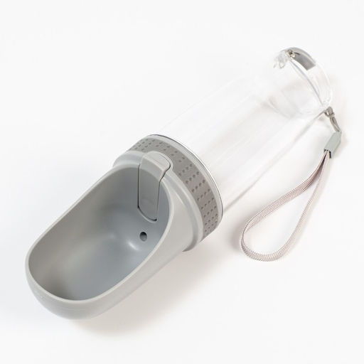 Поилка прогулочная, 350 мл, пластик, серая