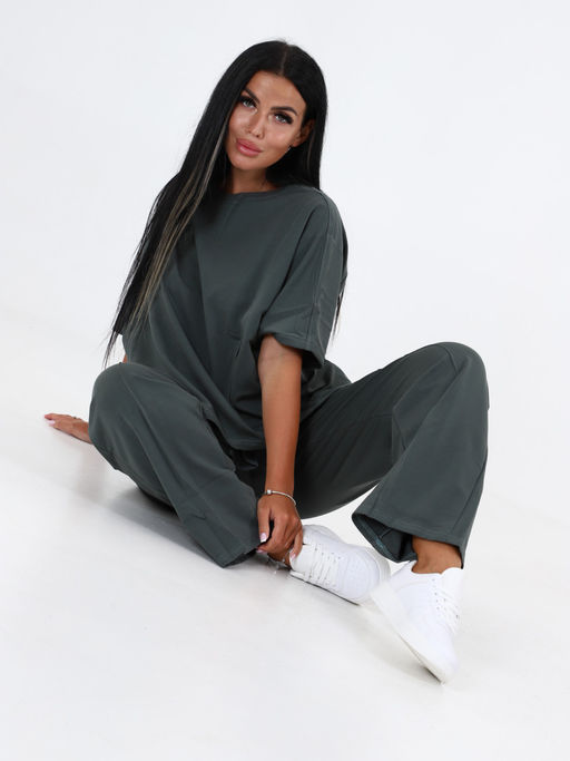 СК-2306 ЖЕНСКИЙ СПОРТИВНЫЙ КОСТЮМ (Болотный) - А-дина фото 6