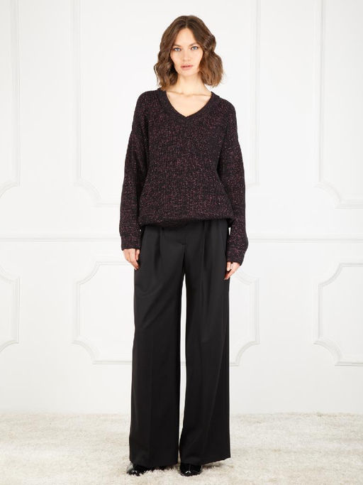 Джемпер женский ZZ-07007 black/fuchsia - Eleganzza фото 3