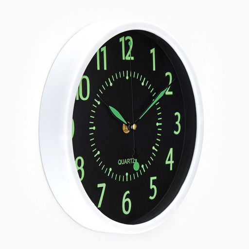 Часы настенные интерьерные «Ходики», светящиеся, дискретный ход, 24.5×24.5 см, от батарейки 1хАА