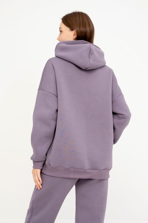 Джемпер Футер 3-х нитка начес 194L17 аметист худи толстовка - Solo mio фото 4