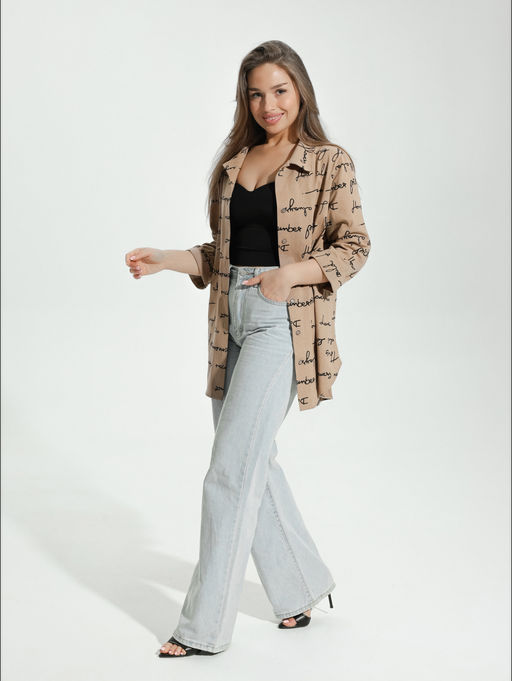 Жанетта туника женская (полоса синий) - Lovetex фото 73