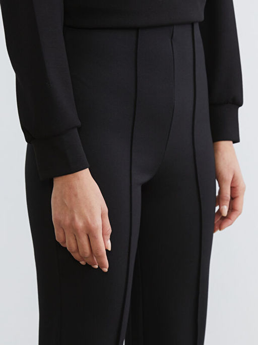 Dar Fit Kad?n Pileli Pantolon