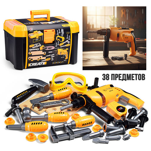 Набор инструментов "Мастерская №1" в коробке