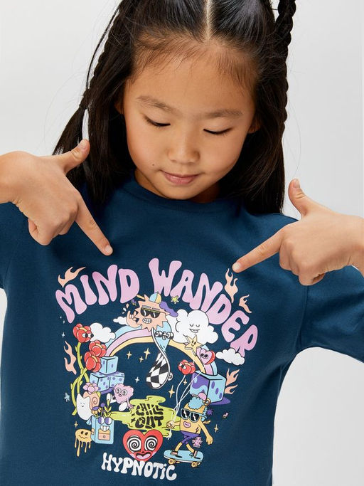 ACOOLA / Футболка детская для девочек Mara темно-синий  фото 4