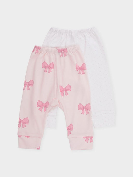 К 4718-2уп/бело-розовый Н095,молочный Н072.1 набор брюки яс